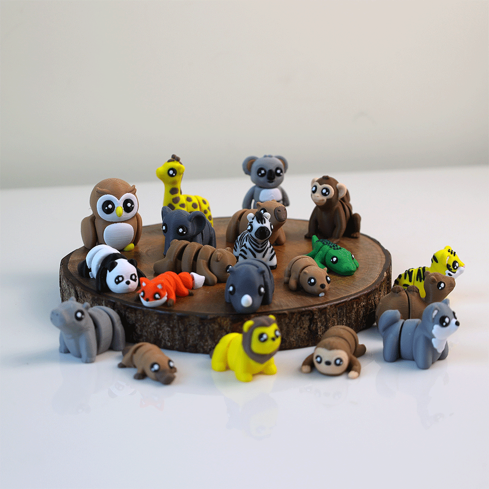不思議な動物の置物　フィギュア FIGURE Wild Animals 9pcs/A_B_C | 8000000works | エイトミリオン