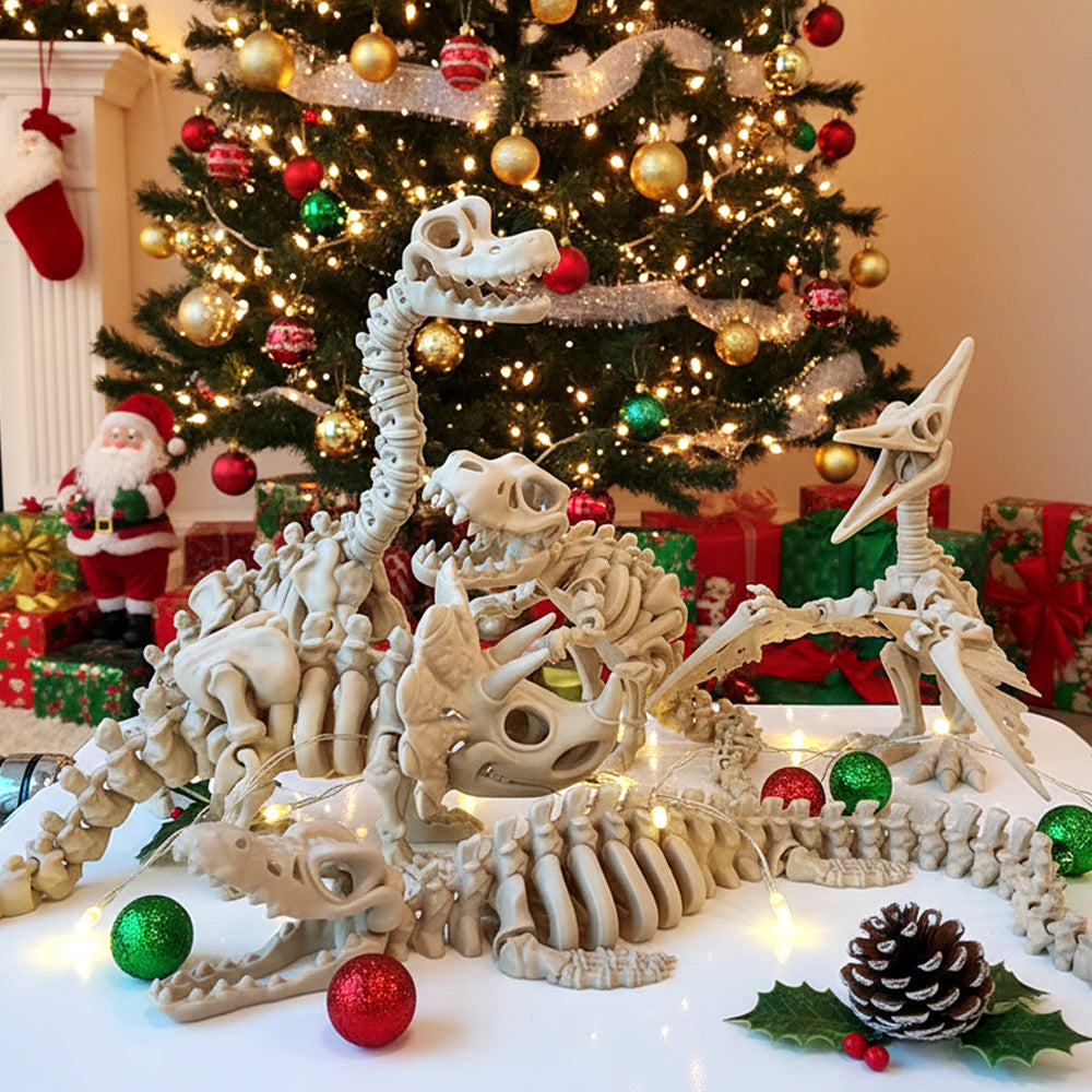 スケルトン恐竜 + クリスマスポケットフィギュアセット