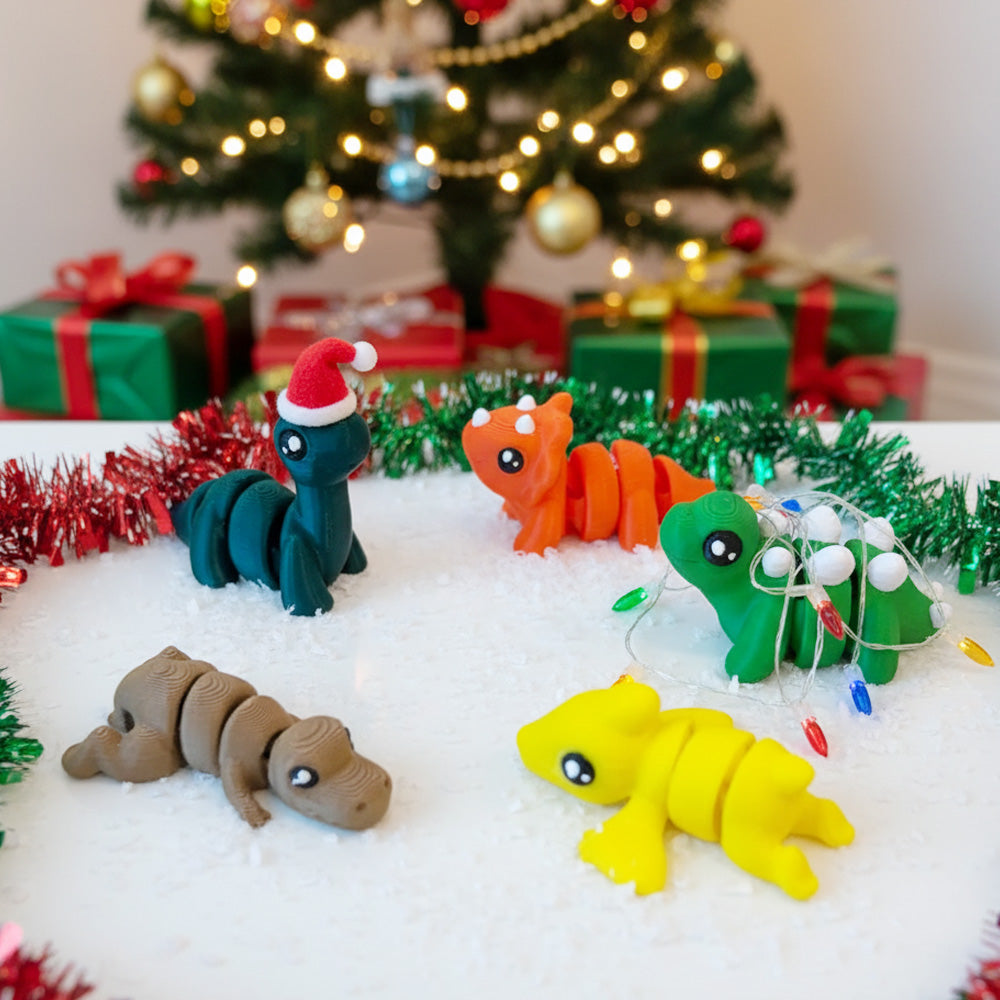 スケルトン恐竜 + クリスマスポケットフィギュアセット