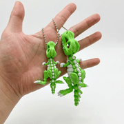 [Set of 2] Tyrannosaurus Dinosaur Keychain - Fully Poseable