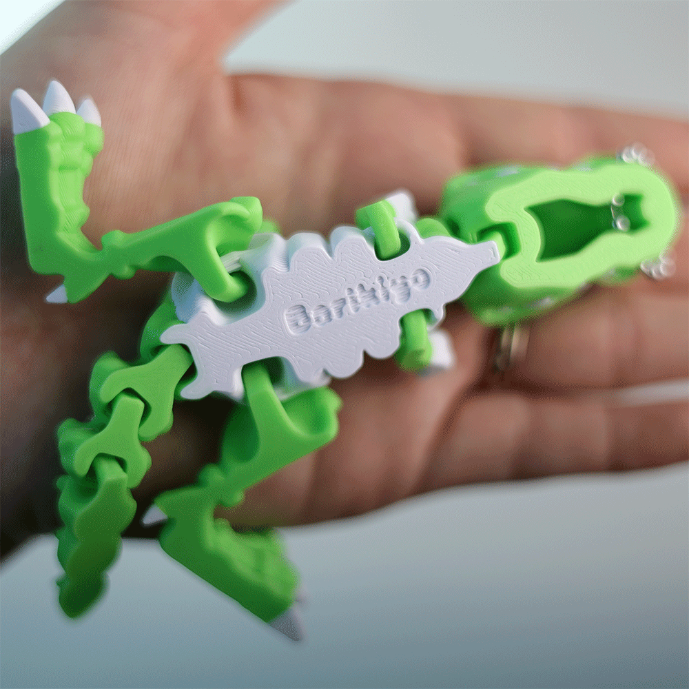 [Set of 2] Tyrannosaurus Dinosaur Keychain - Fully Poseable
