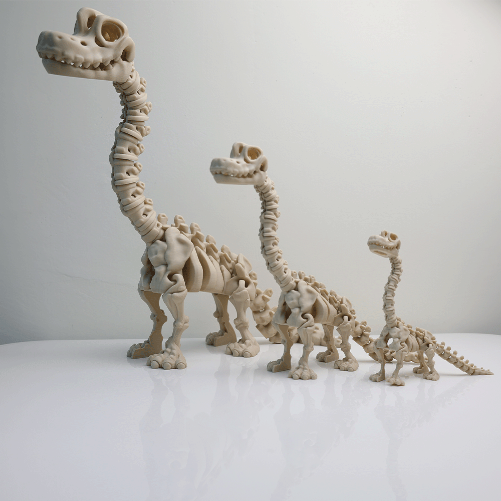 関節可動 スケルトン ブラキオサウルス フィギュア