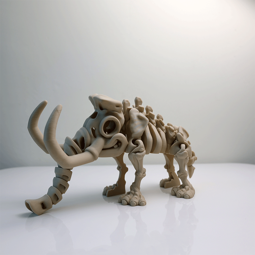 Articulated Skeleton Mammoth Figure